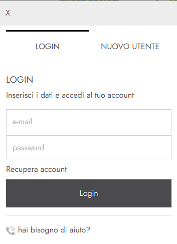 Pagina di Login